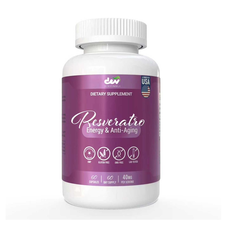 Resveratrol Capsule Anti Aging - Resveratrol supplement - ondersteunt energie en