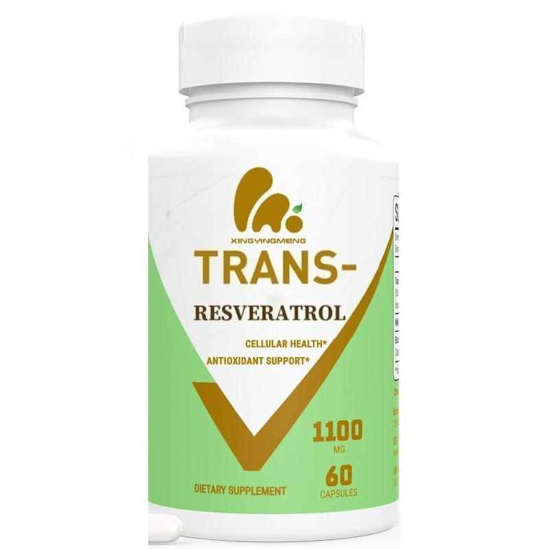 Resveratrol Capsule Anti Aging - 99% Resveratrol 1100 mg antioxidant, anti-aging,