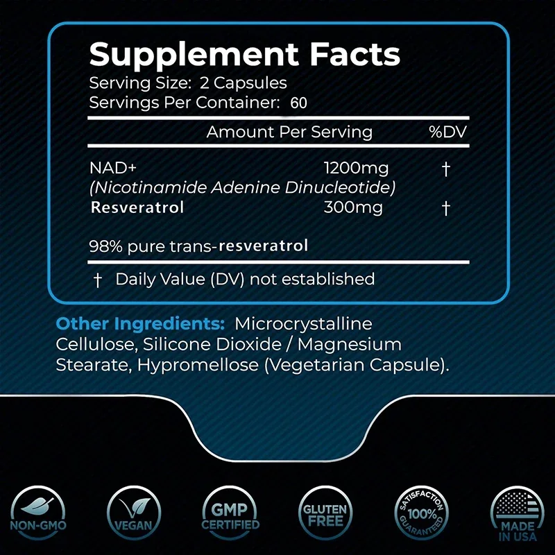 NAD+-supplementen - Natuurlijk - Resveratrol Capsule Anti Aging recensie en prijs