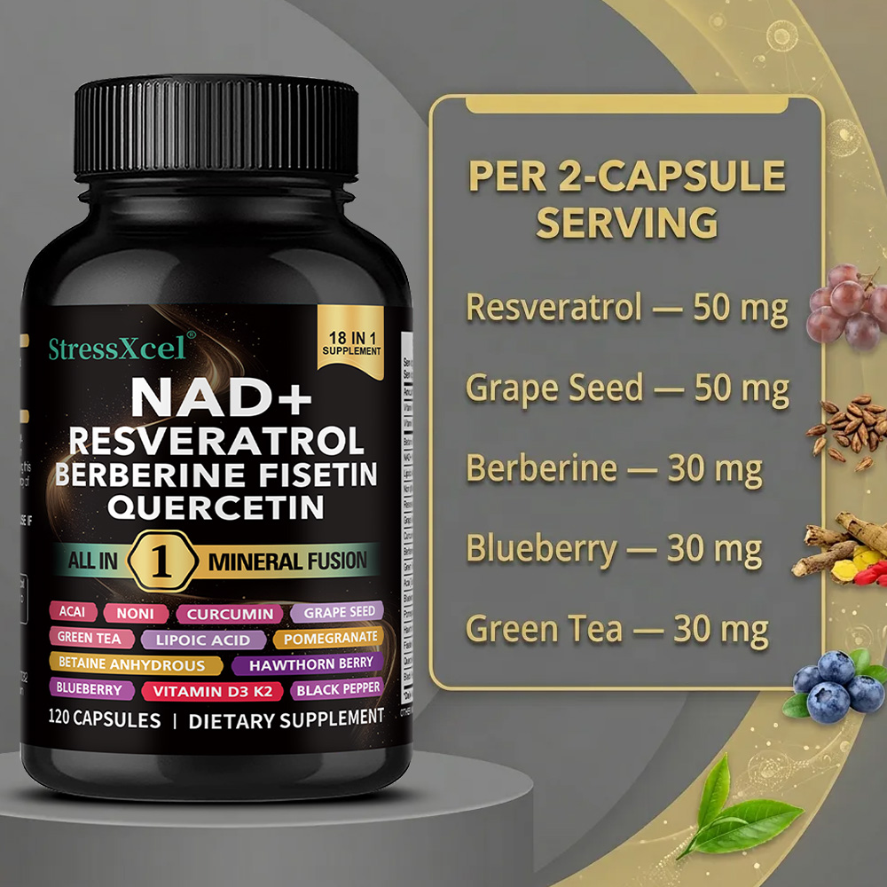 NAD+ supplement met Resveratro - Resveratrol Capsule Anti Aging recensie en prijs
