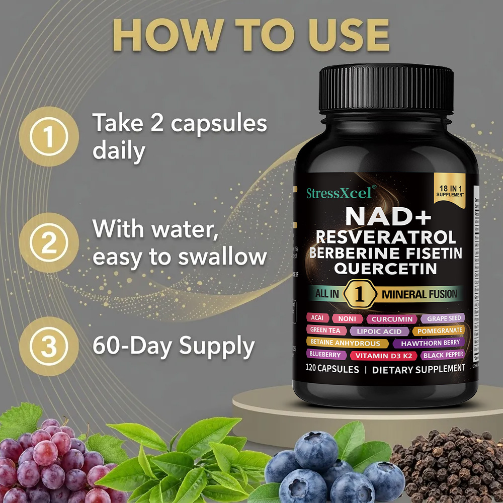 NAD+ supplement met Resveratro - Resveratrol Capsule Anti Aging recensie en prijs