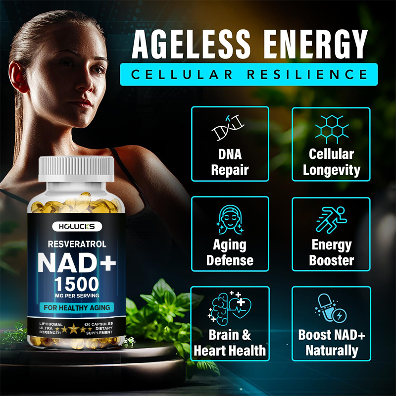 HOLUCKS NAD+ Capsules, met NAD - Resveratrol Capsule Anti Aging recensie en prijs